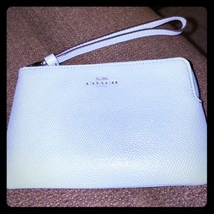 Coach Corner Zipper Wristlet